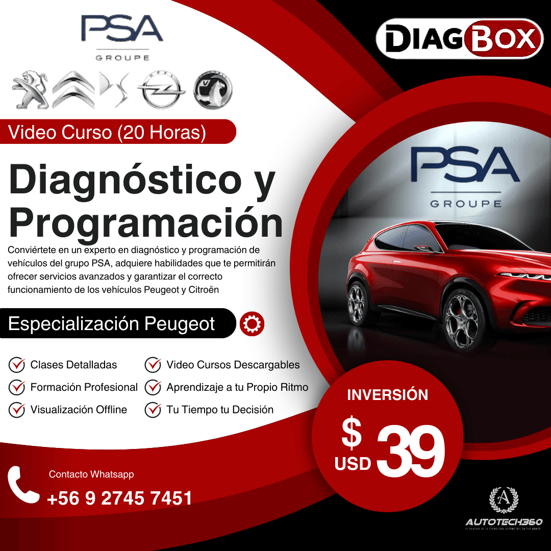 Diagnostico y programación peugeot