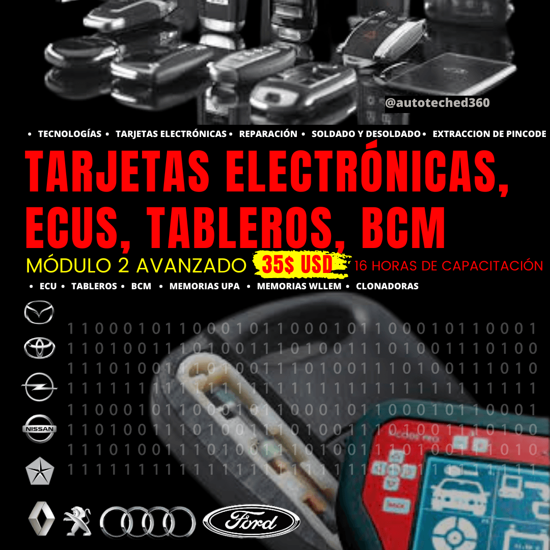 Tarjetas electrónicas, ecus, tableros, bcm