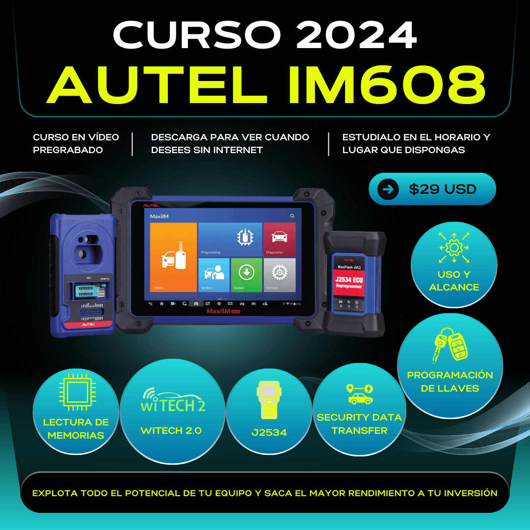 Curso Escaner Autel IM608