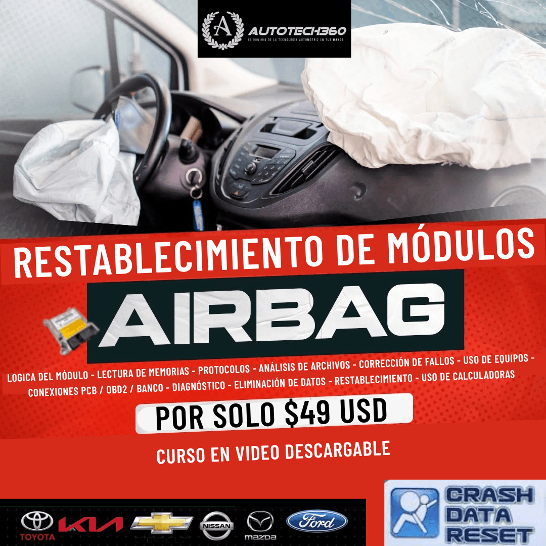 Curso Módulos Airbag Restablecimiento y Reset Data Crash
