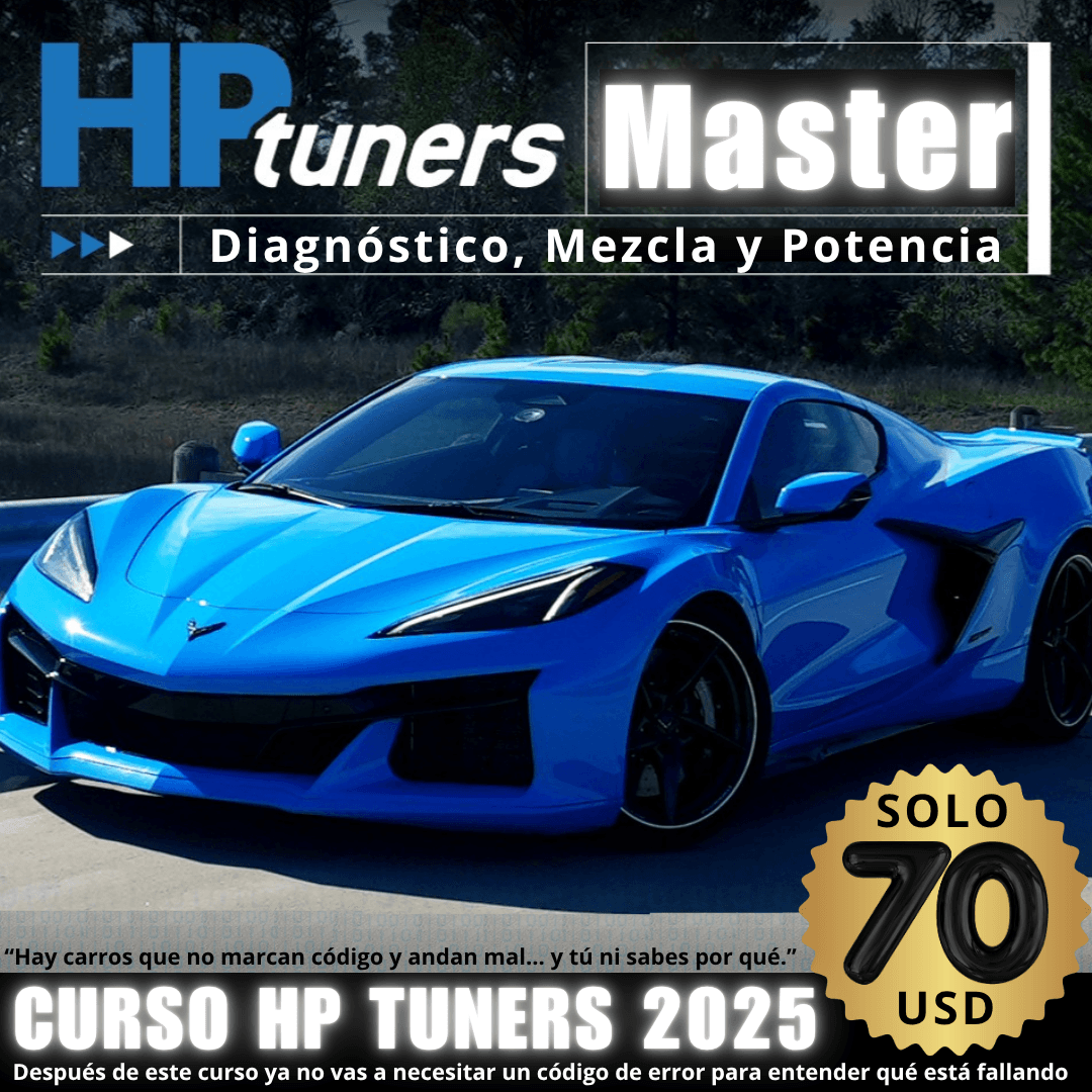 Curso HP Tuners Master Diagnóstico, Mezcla y Potencia 2025